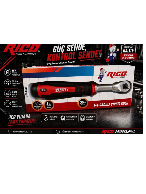 Rico 1/4 Şarjlı Cırcır Kolu
