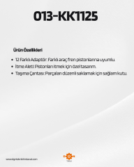 RICO 12 PARÇA FREN PİSTONU İTME SETİ