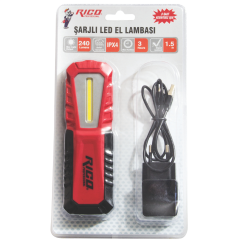 RİCO ŞARJLI EL LAMBASI LEDLİ 240 LM