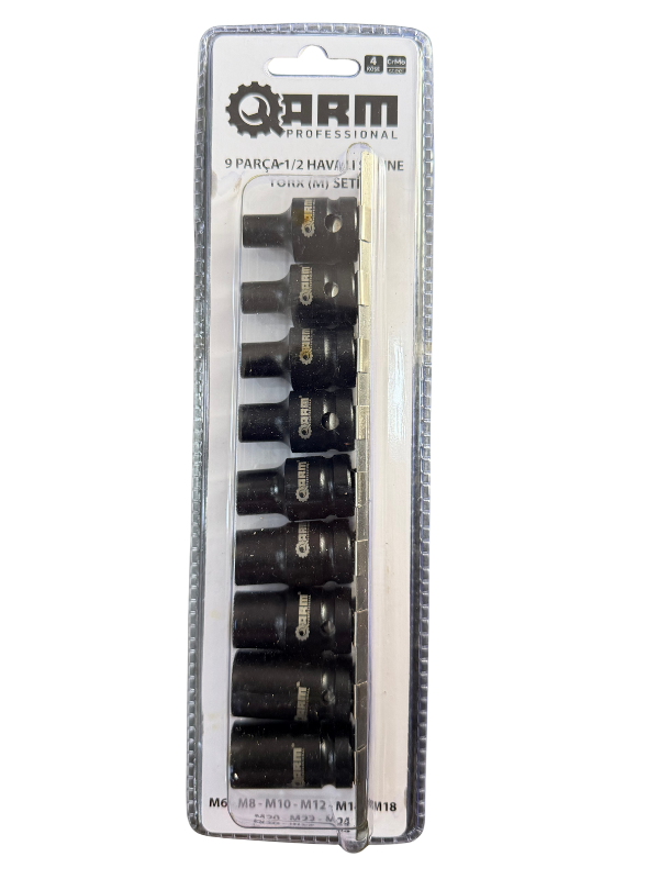 ARM PROFESSIONAL 9 PARÇA 1/2 KARE KILAVUZ LOKMA TAKIMI