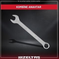 İZELTAŞ Kombine Anahtar Kısa Boy 18MM