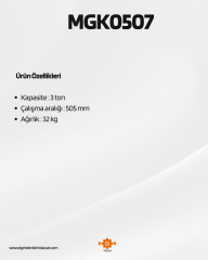 Omega 3 Ton Alçak Şase Kriko F1 Modeli