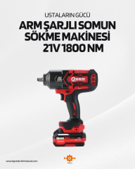 ARM 1/2 ŞARJLI SOMUN SÖKME MAKİNESİ 21V 1800 NM