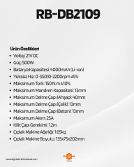 ARM Darbeli  Çelik  Mandrenli Şarjlı Matkap 4000mAH 21V 150 Nm