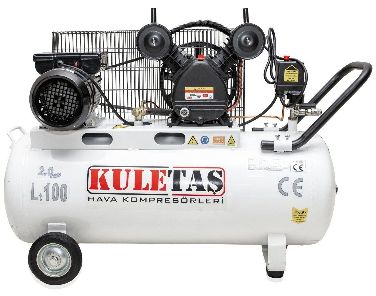 KULETAŞ 100 LT HAVA KOMPRESÖRÜ  2 HP MOTOR