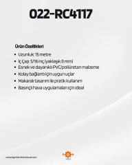 RİCO HAVA HORTUM MAKARALI 5/16'' 15 M