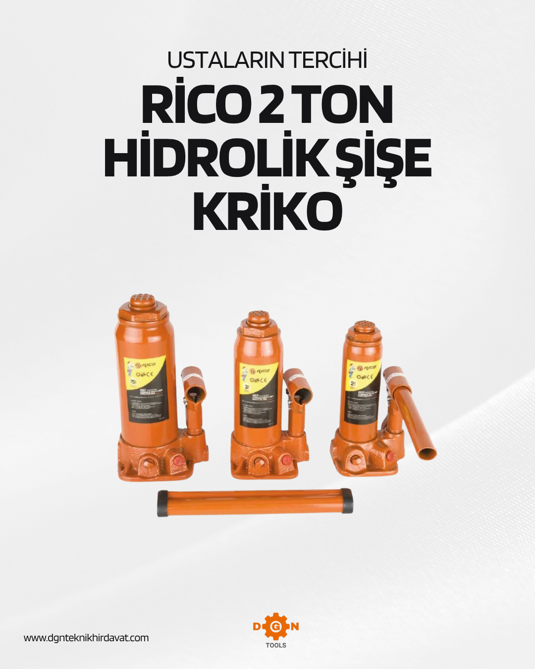 RİCO 2 TON HİDROLİK ŞİŞE KRİKO