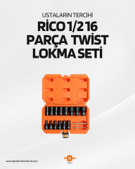 RİCO 1/2 16 PARÇA  TWİST LOKMA SETİ