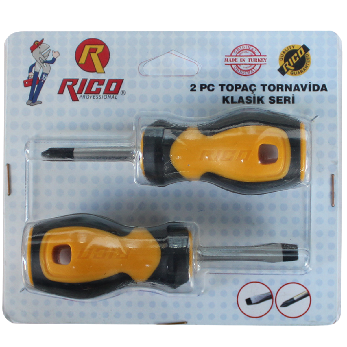 RİCO 2 PARÇA TOPAÇ TORNAVİDA KLASİK SET