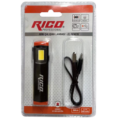 RİCO MİNİ ŞARJLI EL LAMBASI LEDLİ 300 LM