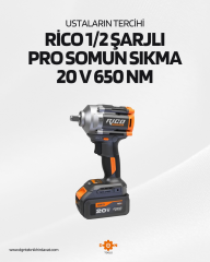 RİCO 1/2 ŞARJLI PRO SOMUN SIKMA 20 V 650 NM