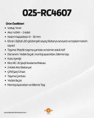 RİCO ŞARJLI BAĞ MAKASI R-035