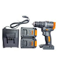 Rico Darbeli Şarjlı Matkap Çelik Mandren Çift Akü 60 Nm 20V