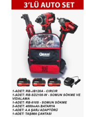 ARM 3'LÜ AUTO ŞARJLI SET