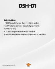 ARM Professional Plastik Kaynak Makinesi Seti 1600W