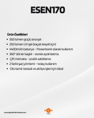 Arm 550 Lümen Şarjlı Led Lamba