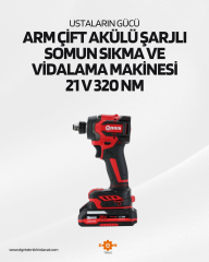 ARM 1/2 ŞARJLI SOMUN SÖKME VE VİDALAMA MAKİNESİ 21 V 320 NM
