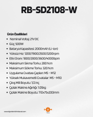 ARM 1/2 ŞARJLI SOMUN SÖKME VE VİDALAMA MAKİNESİ 21 V 320 NM
