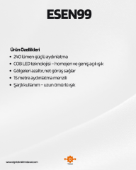 Arm 240 Lümen Şarjlı Led Lamba