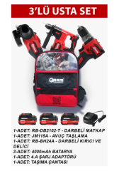 Arm 3'Lü Usta Şarjlı Seti