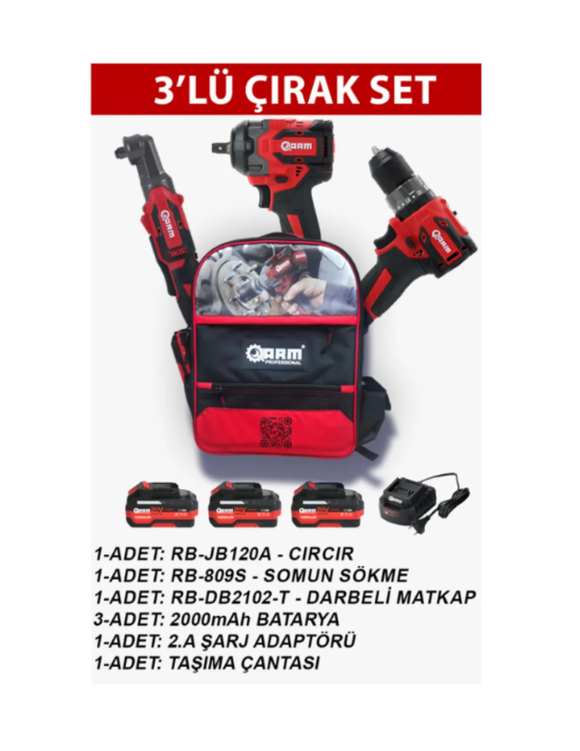 ARM 3'LÜ ÇIRAK SET