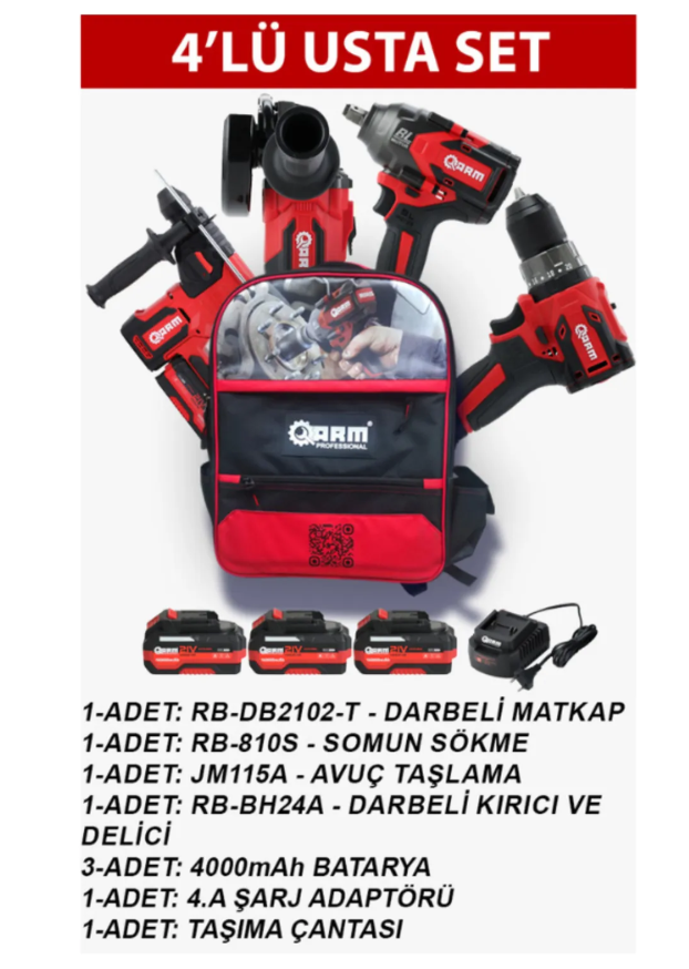 ARM 4'LÜ USTA SET