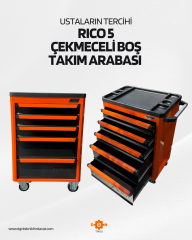 Rico 5 Çekmeceli Boş Takım Arabası Profesyonel Seri