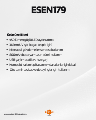 ARM Professional Şarjlı LED Kalem Lamba