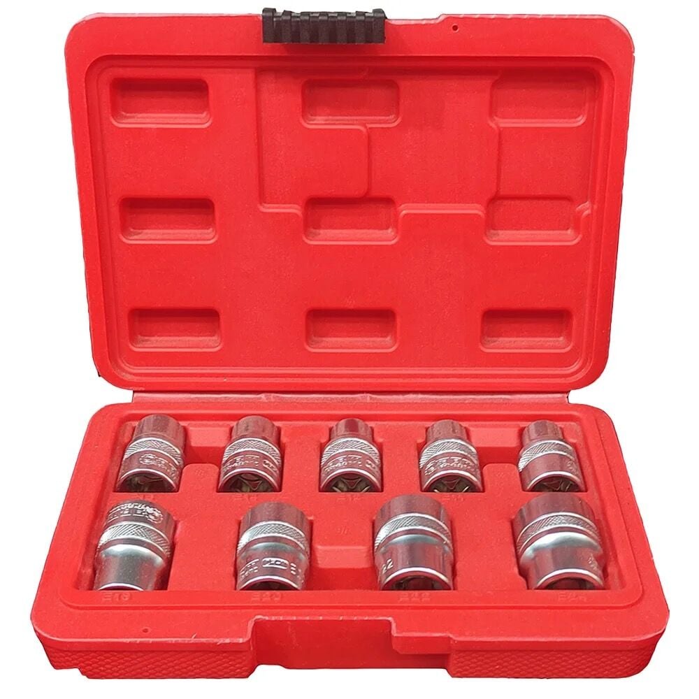 ARM PROFESSİONAL 9 Parça 1/2″ E-Set Kısa Torx Lokma Seti