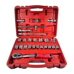 ARM PROFESSİONAL 25 Parça 1/2″ 6 Köşe Sabit Cırcırlı Lokma Takımı