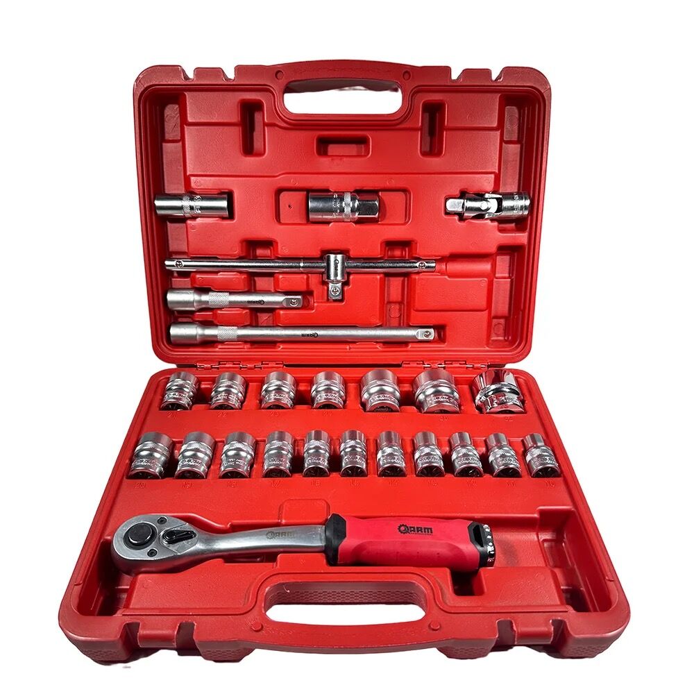 ARM PROFESSİONAL 25 Parça 1/2″ 12 Köşe Sabit Cırcırlı Lokma Takımı