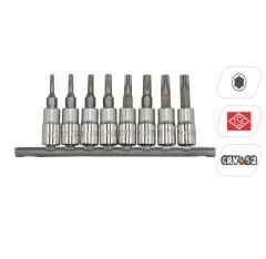 RİCO 8 PARÇA 1/4 LOKMALI DELİKLİ TORX UÇ SETİ