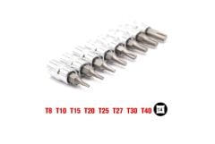 RİCO 8 PARÇA 1/4 LOKMALI DELİKLİ TORX UÇ SETİ