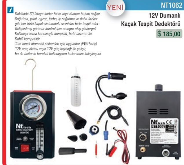 NT DUMAN KAÇAK TESPİT CİHAZI 12V NT1062