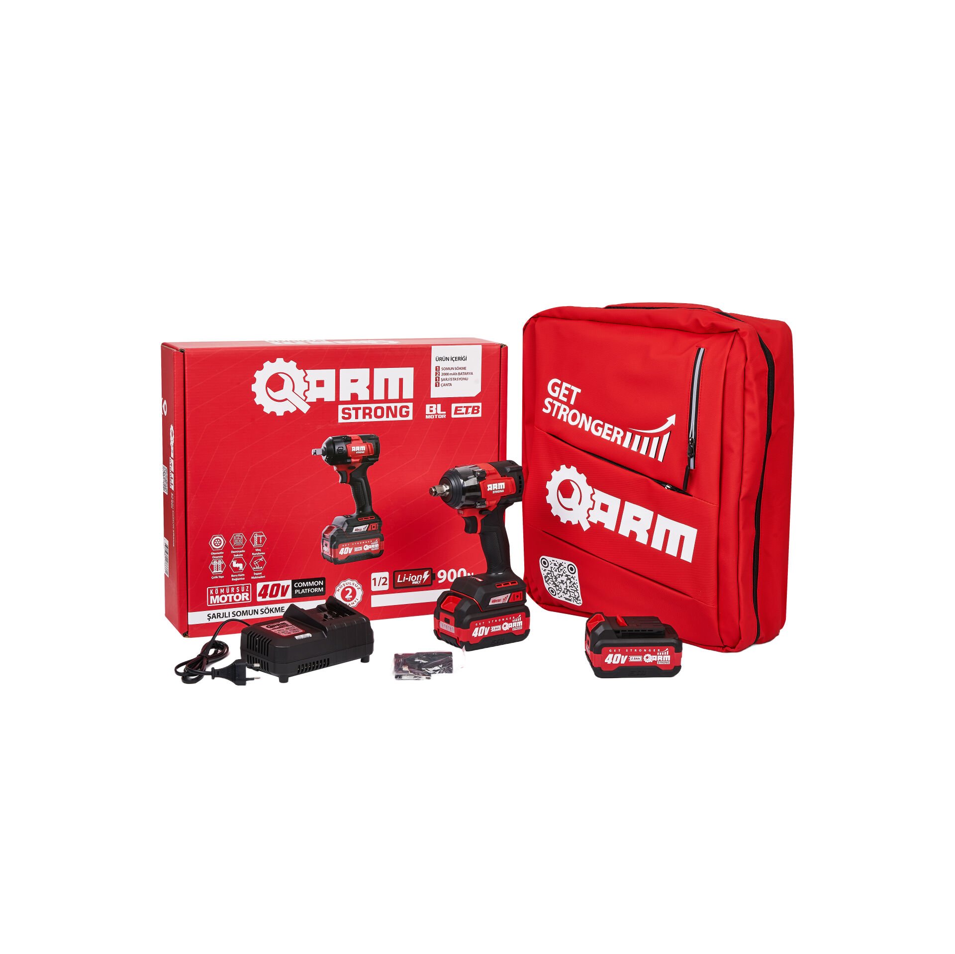 ARM 1/2 40V 900 Nm Şarjlı Somun Sökme