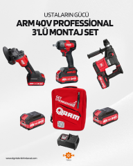 ARM 40V PROFESSİONAL 3'LÜ MONTAJ SET