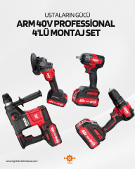ARM 40V PROFESSİONAL 4'LÜ MONTAJ SET