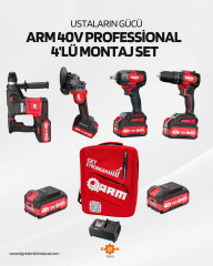 ARM 40V PROFESSİONAL 4'LÜ MONTAJ SET