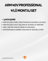 ARM 40V PROFESSİONAL 4'LÜ MONTAJ SET
