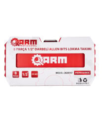 ARM 8 PARÇA 1/2 DARBELİ ALLEN BITS LOKMA TAKIMI