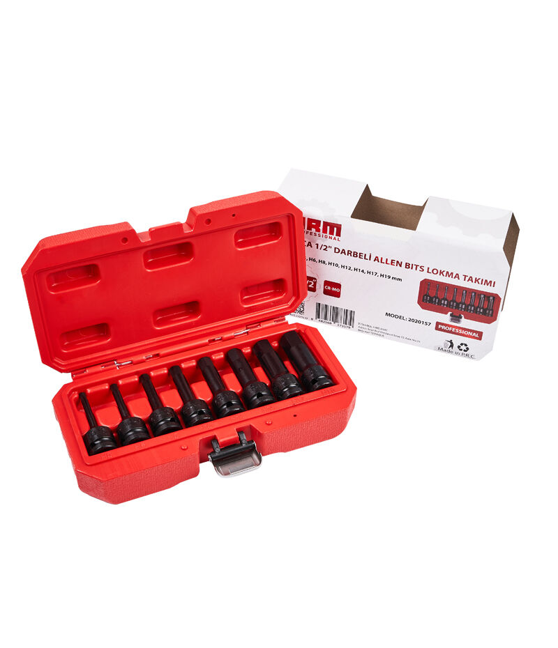 ARM 8 PARÇA 1/2 DARBELİ ALLEN BITS LOKMA TAKIMI