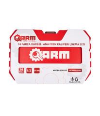 ARM PROFESSIONAL 16 PARÇA 1/2 DARBELİ ANA FREN KALİPERİ LOKMA SETİ