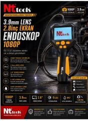 Nt Tools 3.9 mm Lens 2.8 inç Ekran Endoskop 1080p